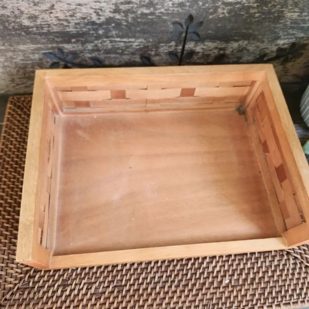 Bamboo File Letter Mail Tray Holder 12x10